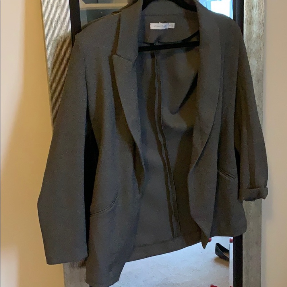 Charcoal grey stretch blazer